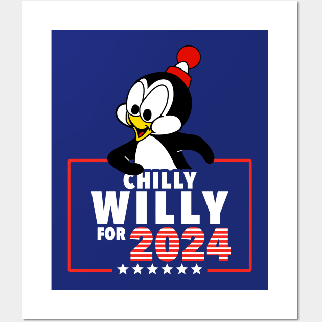 Chilly Willy USA President - Woody Woodpecker